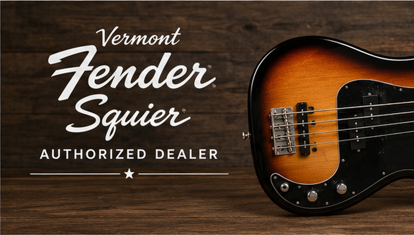 Vermont's Authorized Fender Squier Dealer